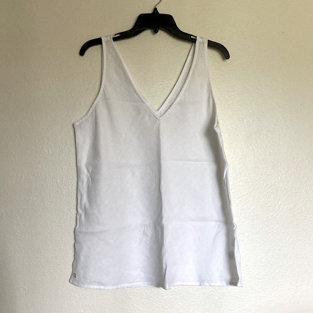Lilly Pulitzer Florin Linen Sleeveless Top